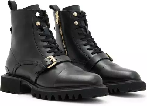 Ботинки AllSaints Tori Boots, цвет Black/Warm Brass