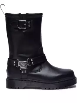 Ботинки Anistone Hi на платформе с пряжками и ремешками Dr. Martens, черный