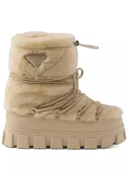 Ботинки Aprs Ski из овчины Prada, нейтральный