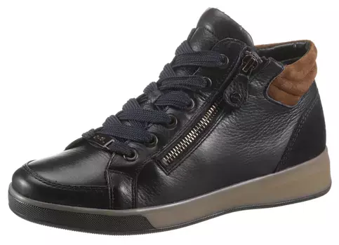 Ботинки Ara на шнуровке "ROM", с боковой молнией, коричневый