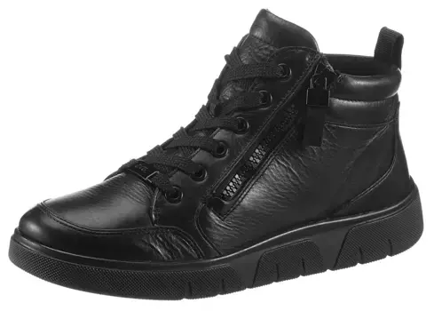 Ботинки Ara на шнуровке "ROM" с мягкой набивкой по краю голенища, черный