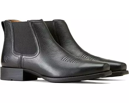 Ботинки Ariat Booker Ultra Square Toe Western, цвет Black Deertan