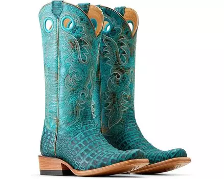 Ботинки Ariat Futurity Boon Western, цвет Turquoise Sueded Caiman Belly