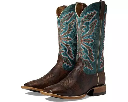 Ботинки Ariat Sting Western, цвет Burnt Brown/Antique Teal