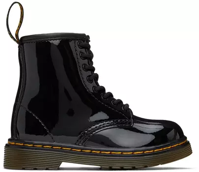 Ботинки Baby Black 1460 Черный лакированный светильник США Dr. Martens