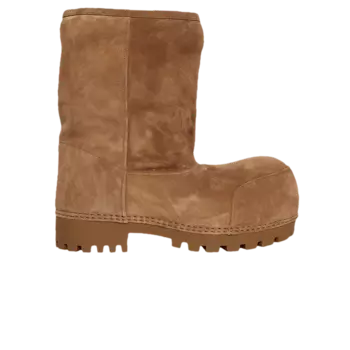 Ботинки Balenciaga Wmns Alaska Fur Low Boot 'Brown', коричневый