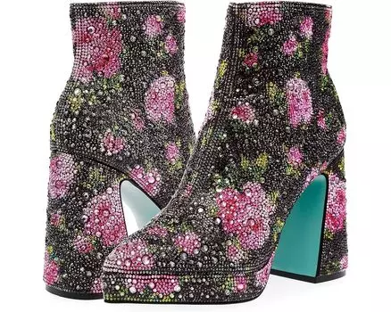 Ботинки Blue by Betsey Johnson Della, цвет Black/Pink Floral