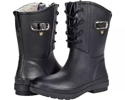 Ботинки Bogs Amanda Plush II Lace, черный