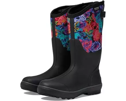 Ботинки Bogs Crandall II Tall Adjustable Calf Rose Garden, цвет Black Multi