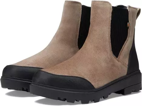 Ботинки Bogs Holly Chelsea Leather, серо-коричневый
