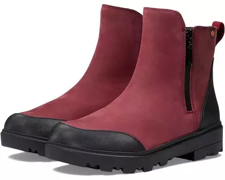 Ботинки Bogs Holly Zip Leather, цвет Cranberry