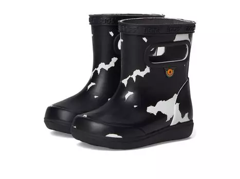 Ботинки Bogs Kids Skipper II Cow, черный/белый