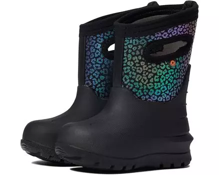Ботинки Bogs Neo - Classic Rainbow Leopard, черный мульти