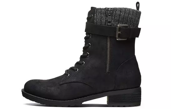 Ботинки Boot женские высокие черные Skechers