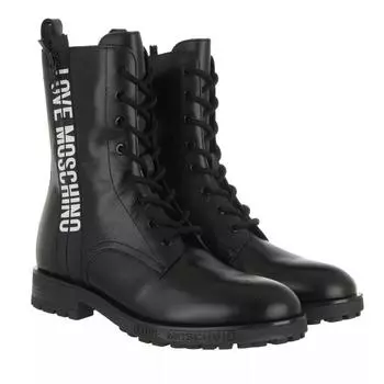 Ботинки boots gomma 40 vitello Love Moschino, черный