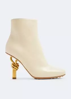 Ботинки Bottega Veneta Knot Ankle, бежевый