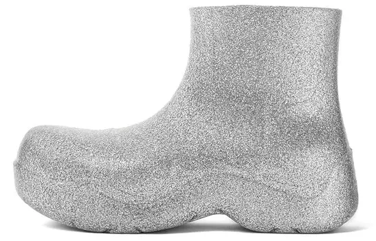 Ботинки Bottega Veneta Puddle Ankle, серебряный