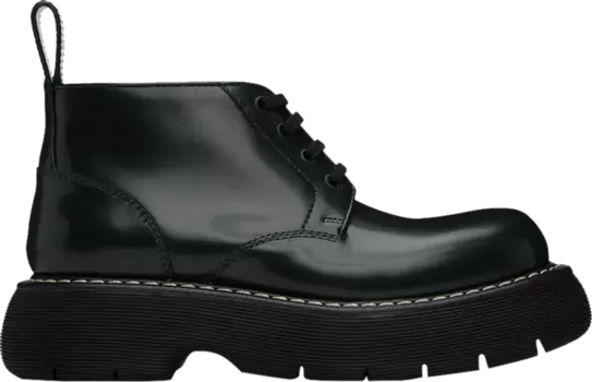 Ботинки Bottega Veneta Swell Lace-Up Ankle Boot Inkwell, черный