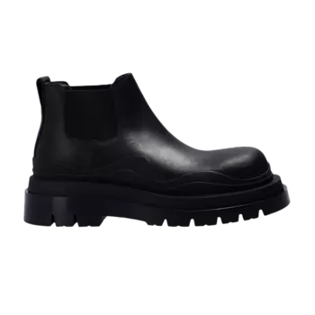 Ботинки Bottega Veneta Tire Cropped Boot, черный