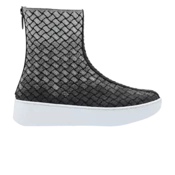 Ботинки Bottega Veneta Wmns Intrecciato Boot Antique Silver, серебряный