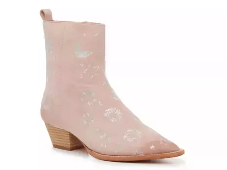 Ботинки Bowers Free People, Light Pink/Silvertone Celestial Stitching Suede