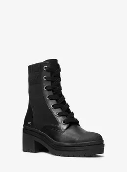 Ботинки Brea из эластичного трикотажа и кожи Michael Kors, черный