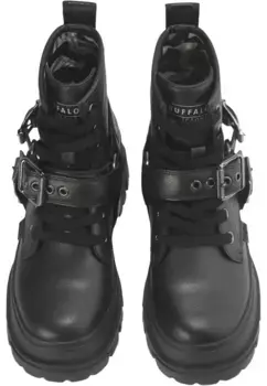 Ботинки Buffalo "Женские байкерские ботинки Buffalo Buffalo Aspha Biker Flat Imi Nappa", черный
