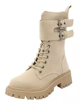 Ботинки BULLBOXER Lace-Up Ankle Boots, кремовый