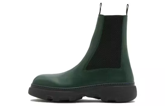 Ботинки Burberry Chelsea Slip-on, зеленый