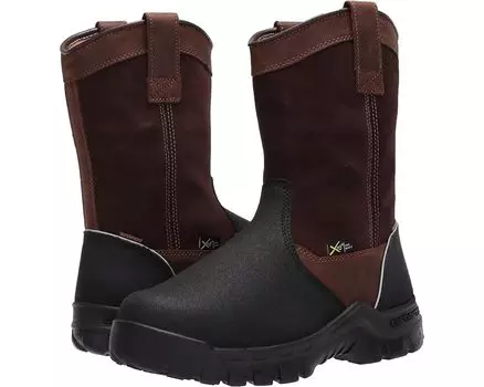 Ботинки Carhartt 11" Wellington Waterproof Metguard Comp Toe Industrial, цвет Brown Oil Tan/Black Coated