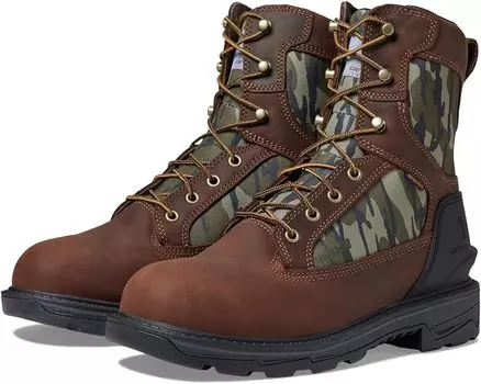 Ботинки Carhartt Ironwood Waterproof 8" Soft Toe Work, цвет Brown Oil Tan/Camo