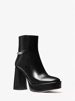 Ботинки Carlisle Leather Platform Michael Kors, черный