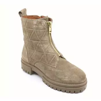 Ботинки Carson Combat Boot из замши цвета тауп Ateliers, цвет taupe suede