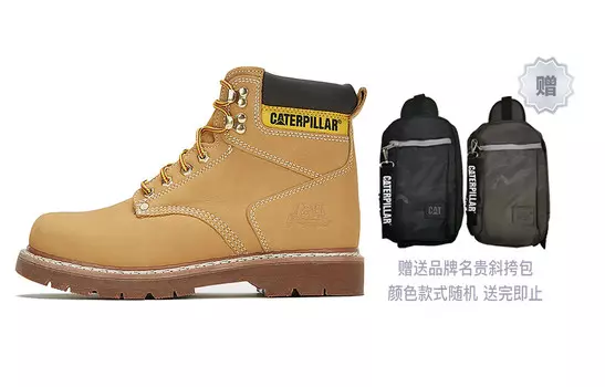 Ботинки CAT Outdoor Boots Men Brown Yellow