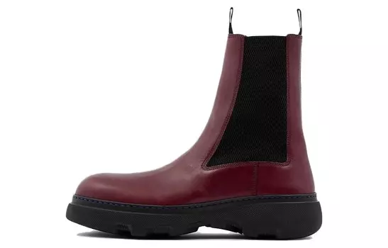 Ботинки-челси Burberry, вишневый