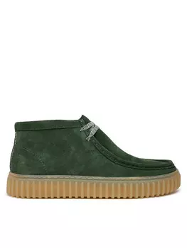 Ботинки Челси Clarks planos Torhill Hi 26178268 Verde, зеленый
