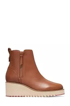 Ботинки челси Cole Haan ZERGRAND City Wedge на танкетке, коричневый