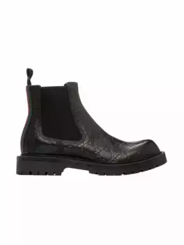 Ботинки челси GG Supreme Gucci, черный