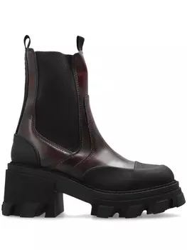 Ботинки челси из искусственной кожи GANNI, красный