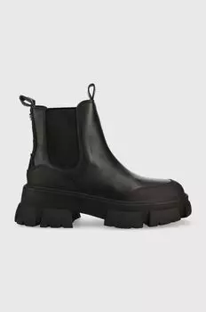 Ботинки челси из кожи Cave Steve Madden, черный