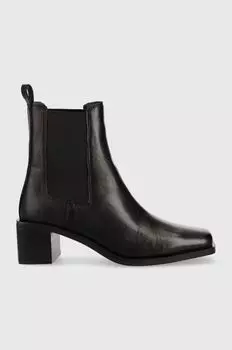 Ботинки челси из кожи жеребенка Aldo, черный