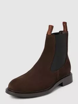 Ботинки челси из замши модель Millbro Gant, темно-коричневый