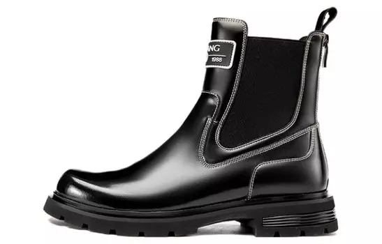 Ботинки Челси мужские черный Aokang