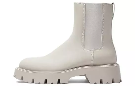 Ботинки Челси мужские светло-бежевые Zara
