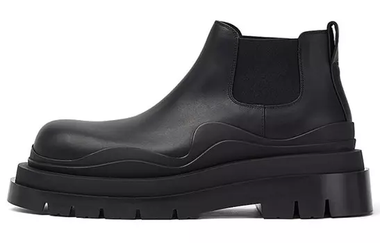 Ботинки челси мужские Tire черные Bottega Veneta