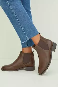 Ботинки челси на плоской подошве Friends Like These, коричневый