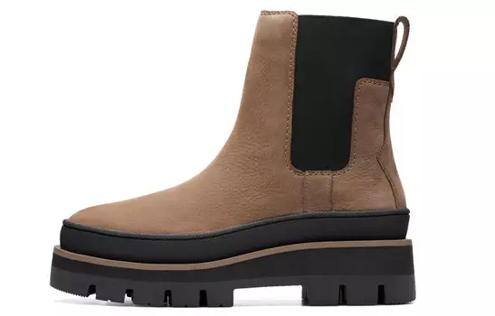 Ботинки челси Ollie Series женские серые Clarks