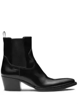 Ботинки челси с эффектом потертости Prada, черный