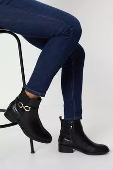 Ботинки челси с металлическими деталями Andrea Wallis, черный