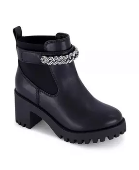 Ботинки челси с ремешком на щиколотке для маленьких девочек Marika Marc Fisher, черный